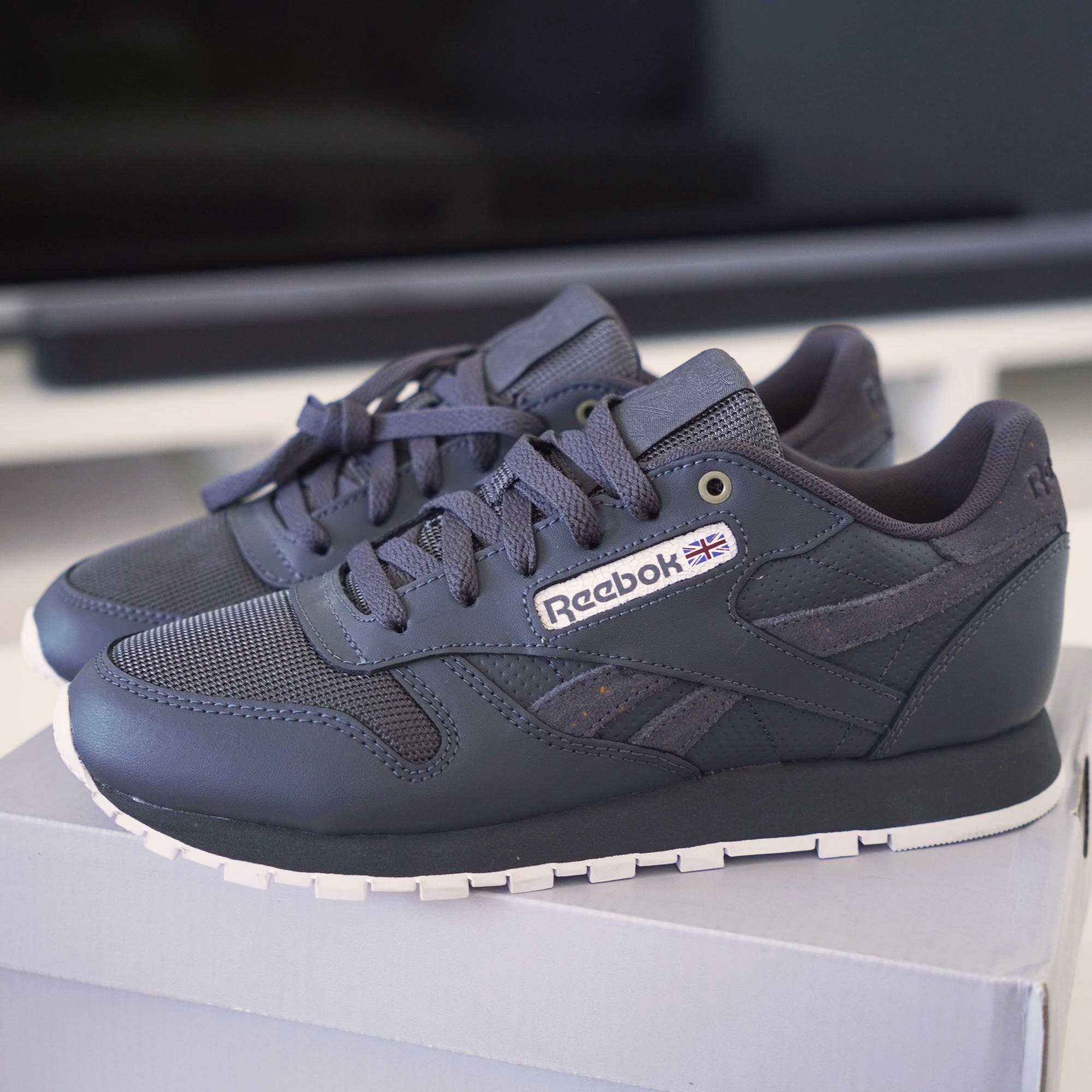 Buty Reebok Classic Leather - szare - r. 36.5 - oryginalne