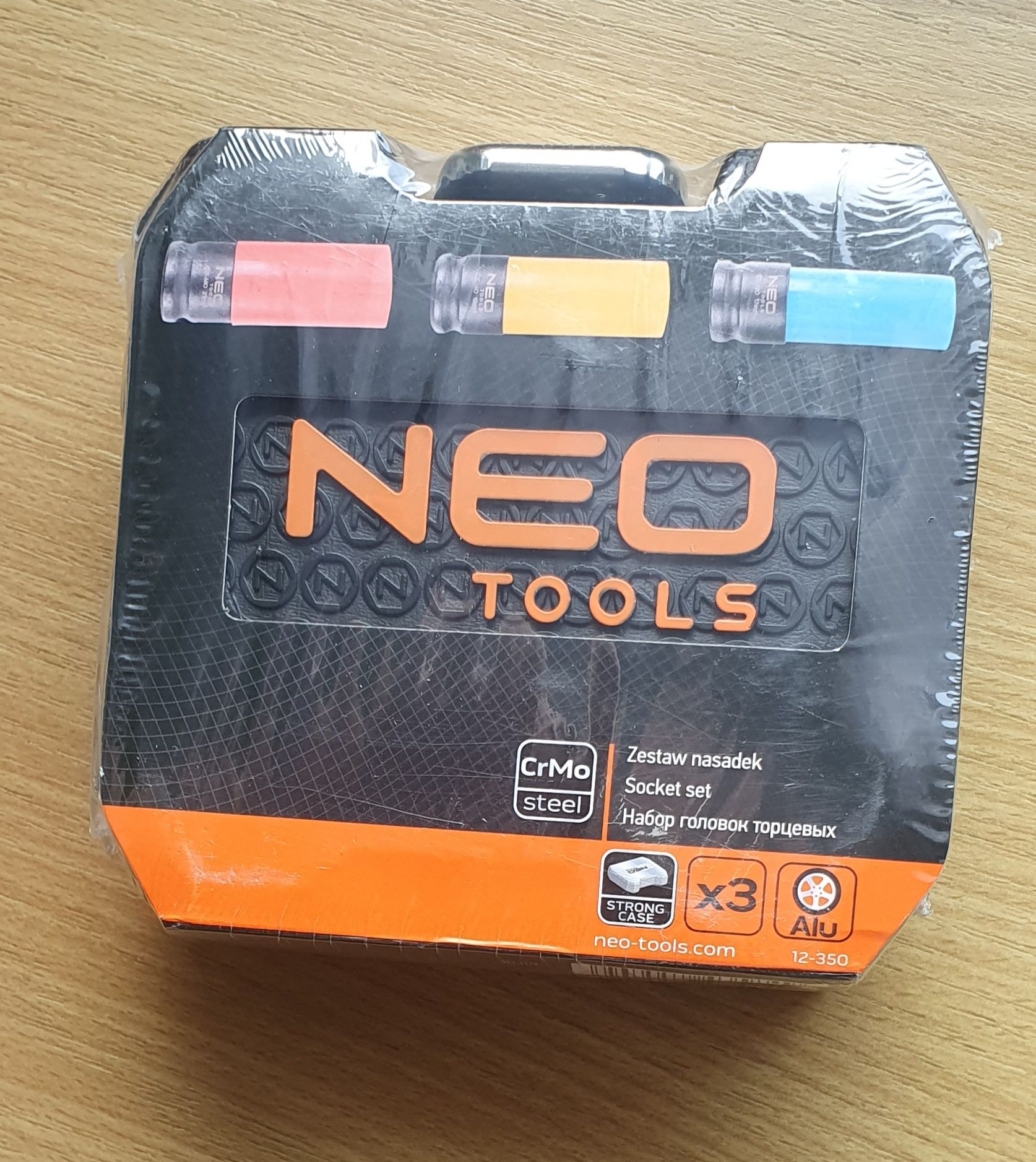 ZESTAW NASADEK do felg kol aluminiowych 3szt 17 19 21mm NEO TOOLS 12-3