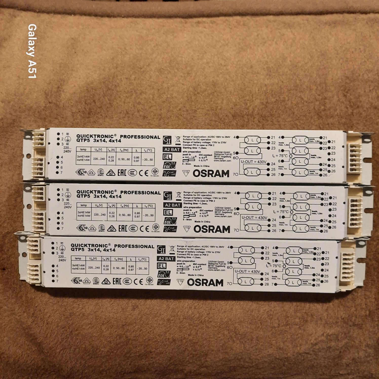 Statecznik QTP5 3X14,4X14/220-240 QUICKTRONIC