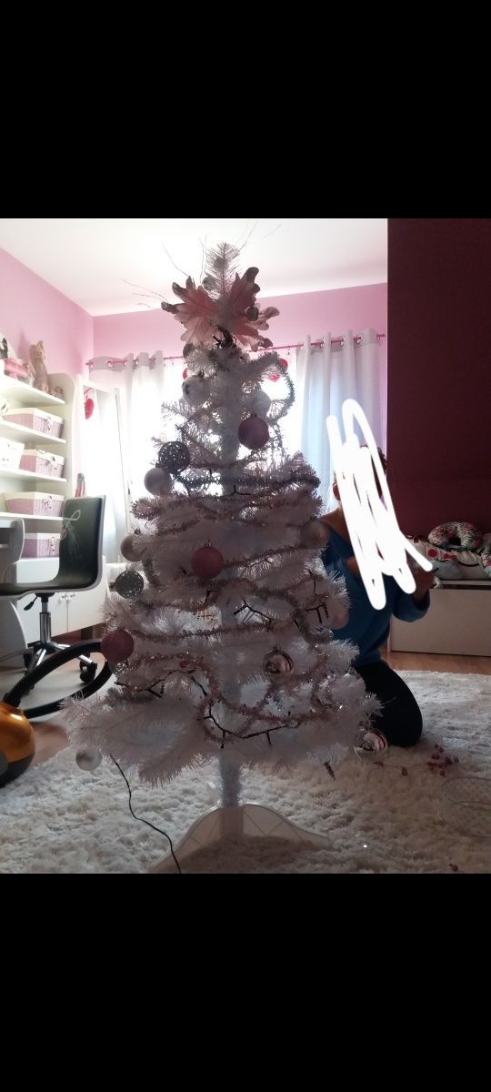 CHOINKA 120CM biała (bez ozdób)