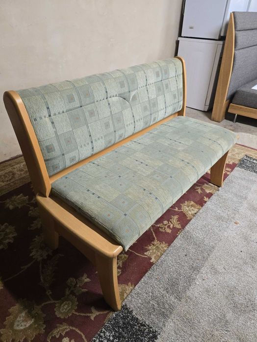 Ławka z pojemnikiem, lite drewno