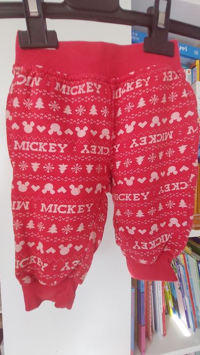 Spodnie niemowlak Mickey Disney baby 62 Smyk nowe