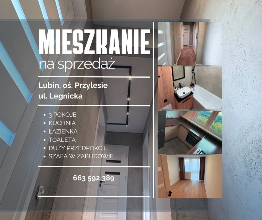 Mieszkanie ul. Legnicka 3 pokoje 51m2 gotowe do zamieszkania