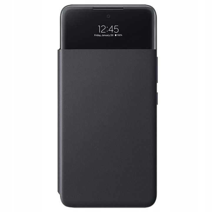 Etui Samsung Smart S View Wallet Cover black / czarne do Galaxy A53 5G