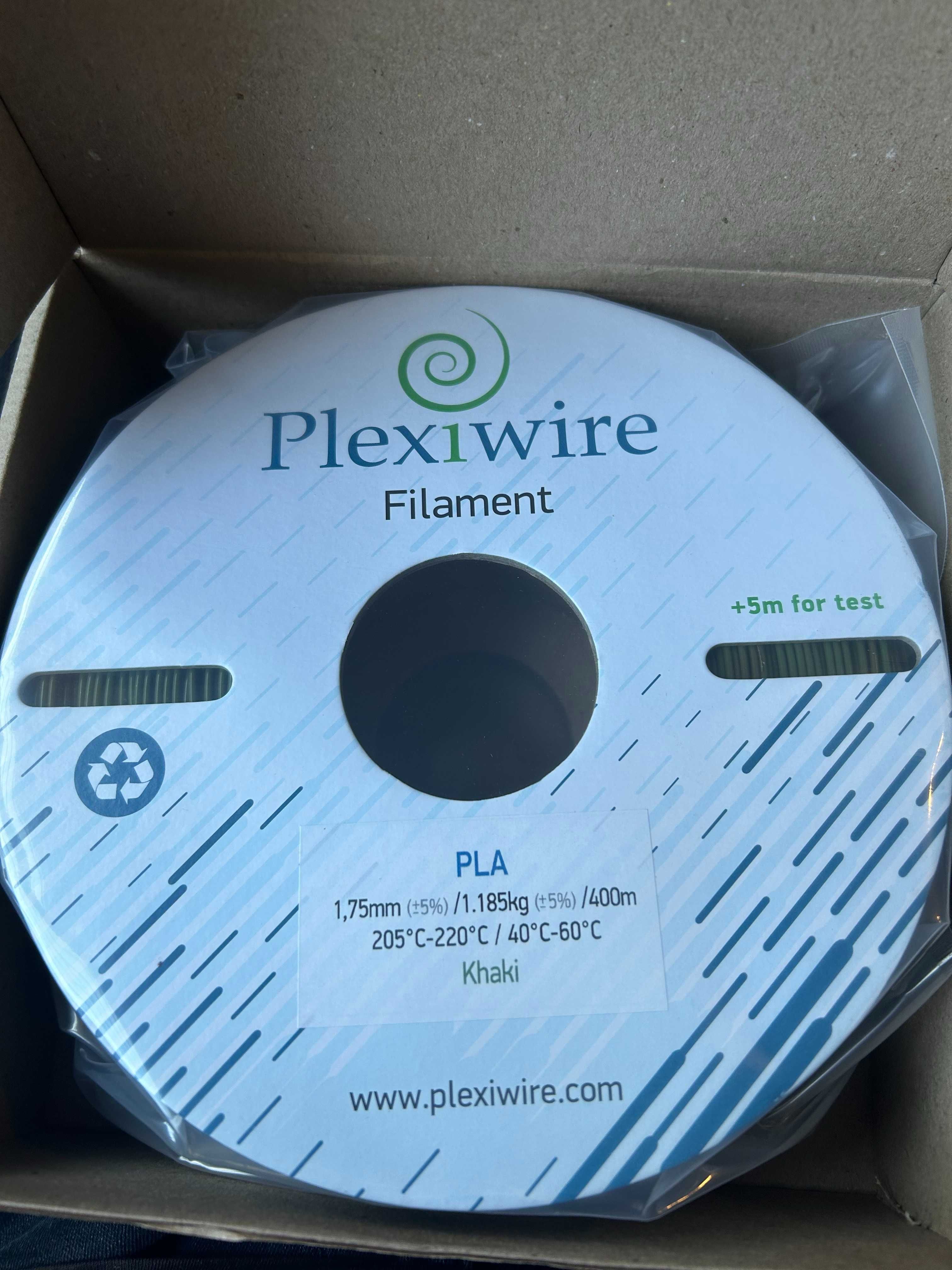 1,200кг Пластик для 3D принтера, филамент PLA Khaki Plexiwire filament