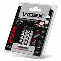 Аккумуляторы Videx HR6/AA 2500mAh double blister/2шт цена за 1 шт АКБ