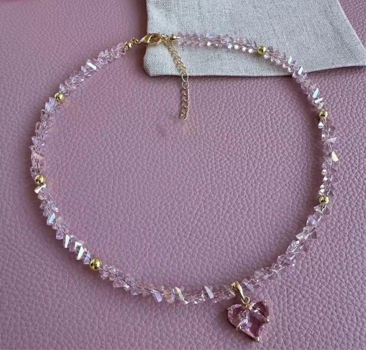 Чокер с серцем намисто