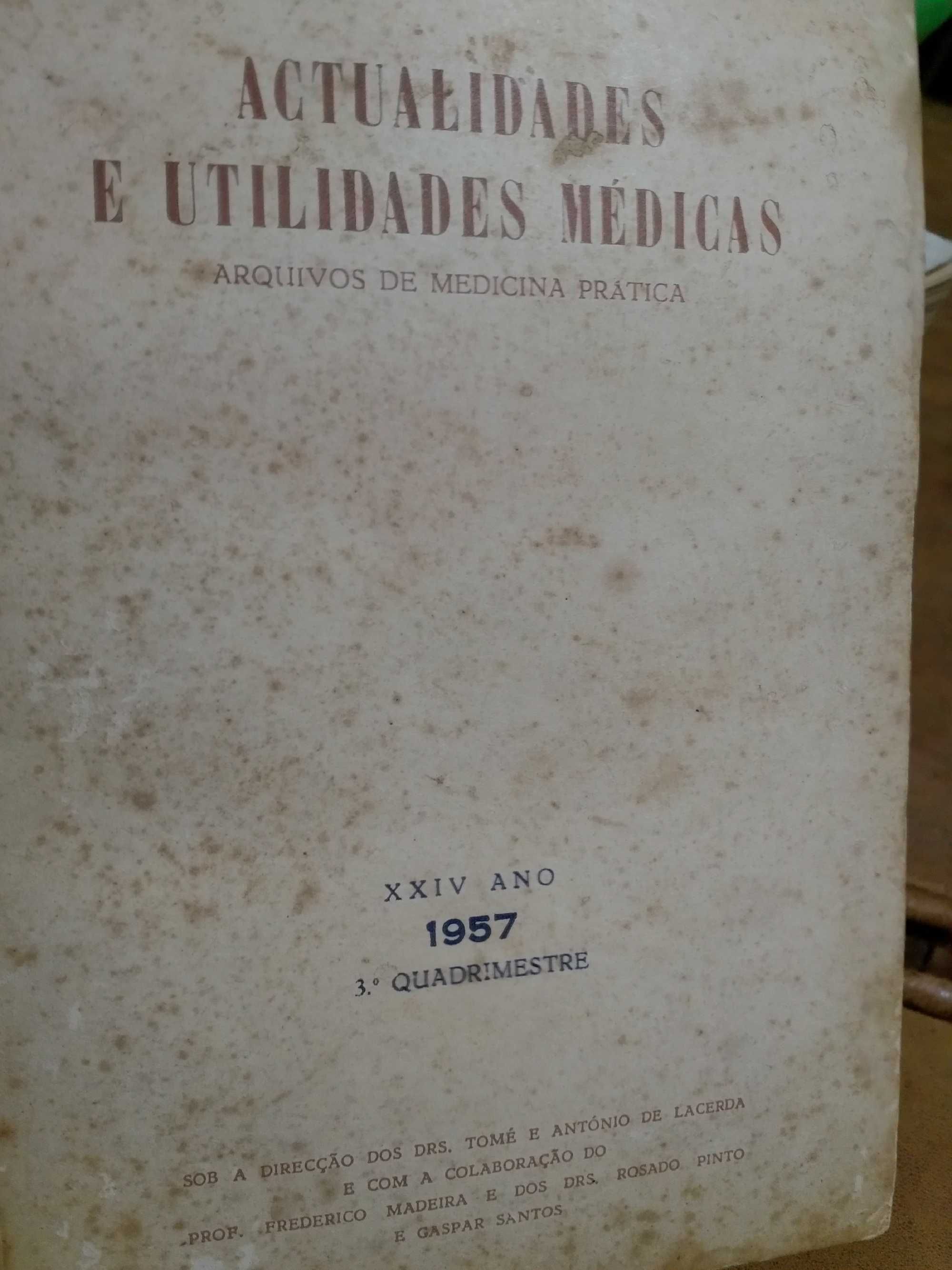 Livros de estudo antigos Físico -Química e Medicina