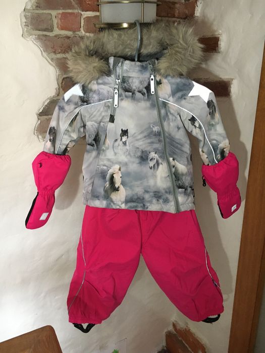 Куртка зимова штани molo полукомбінезон 92 98 варежки Reima 2-3