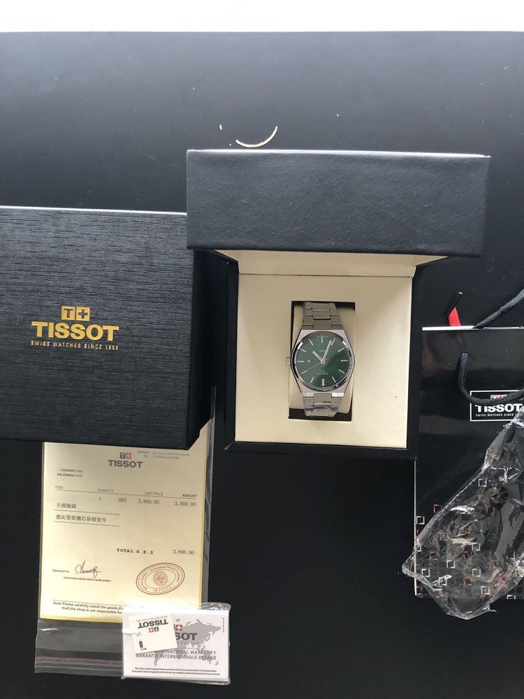 Tissot Prx zielony Nowy! Pudełko, gwarancja papiery!