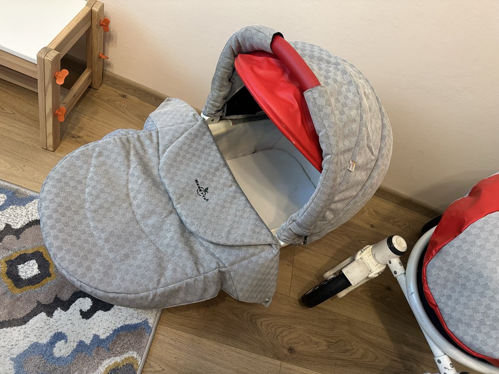Wózek Bebetto Torino spacerówka gondola adaptery pod fotelik