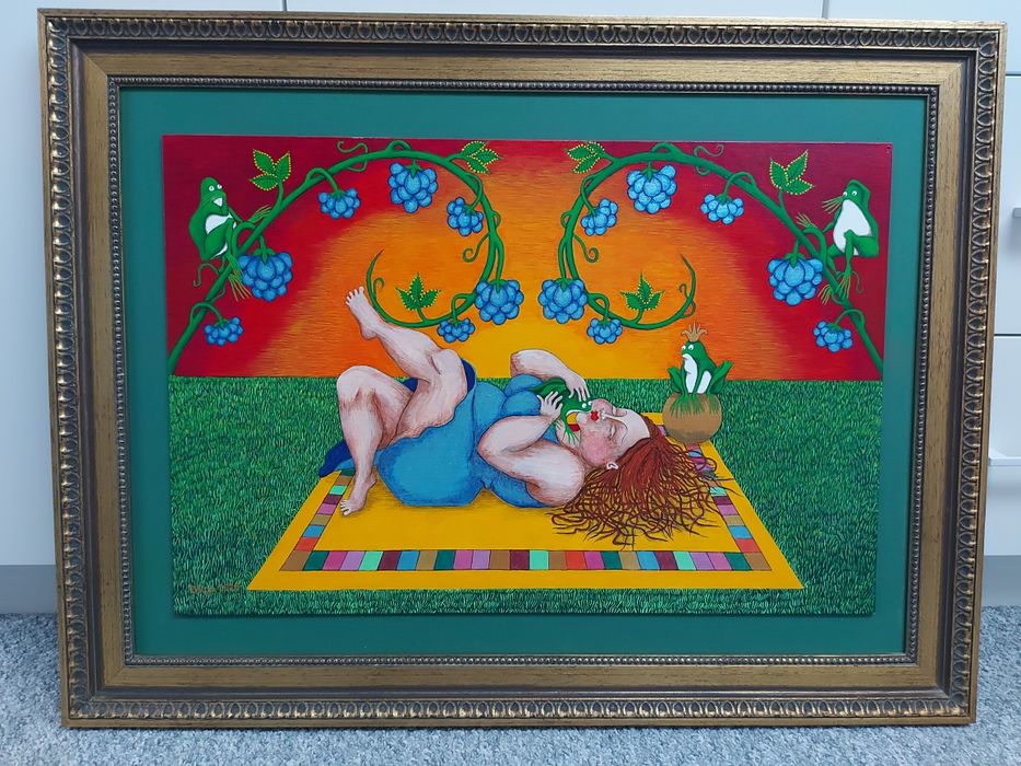 Nr 6: Obraz "Księżniczka i żaba" Autor Kaja Ferlič z domu Wróblewska