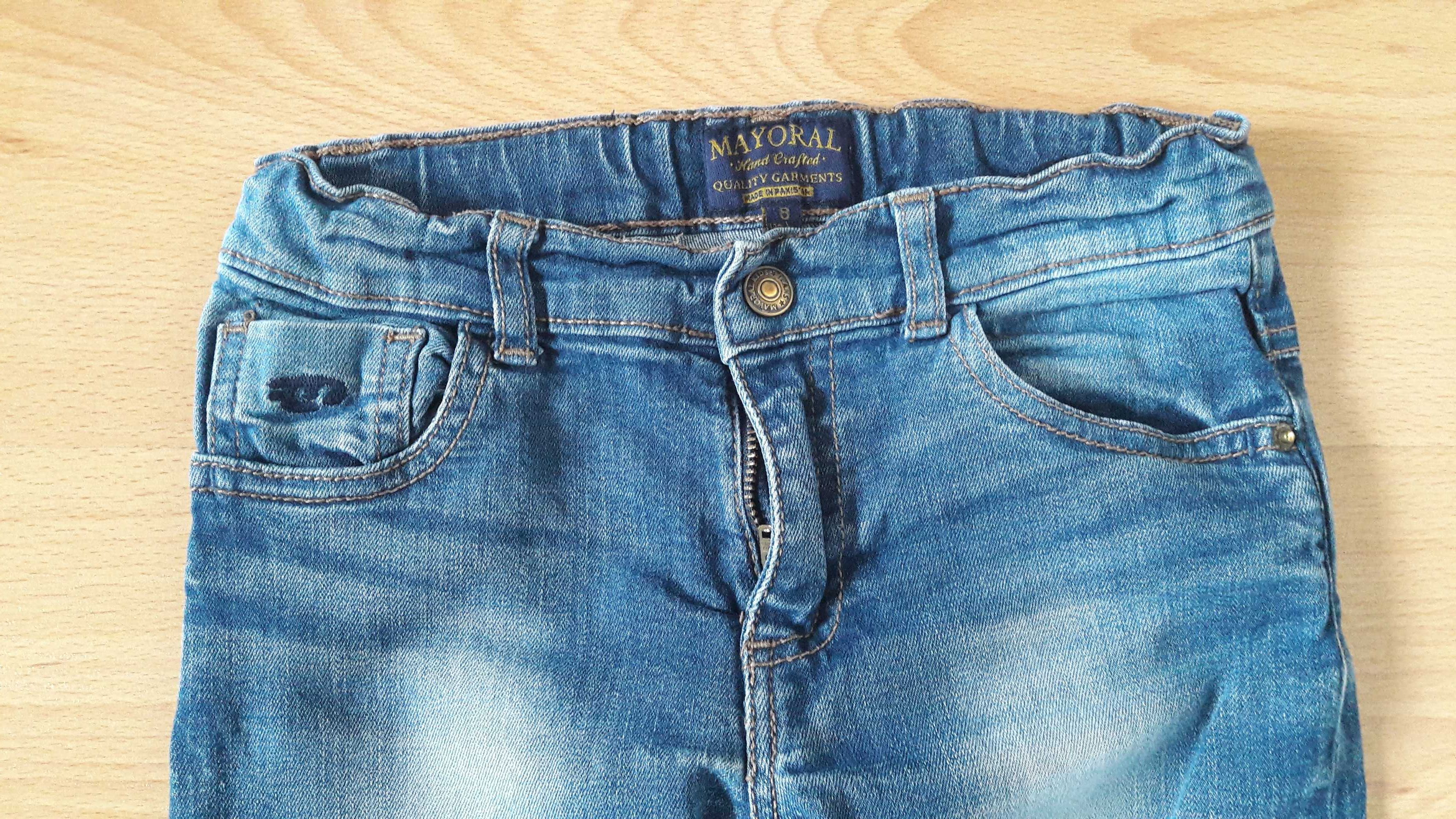 spodnie jeansy 128