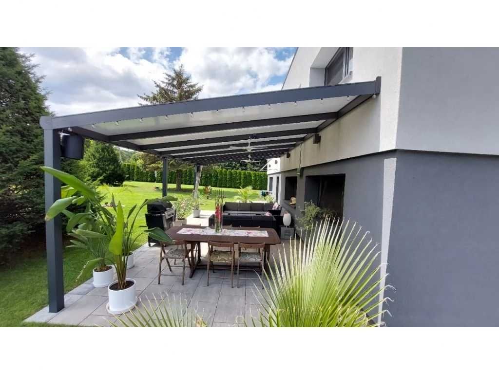 Zadaszenie aluminiowe PRO z dachem poliwęglanowym 300x806 m