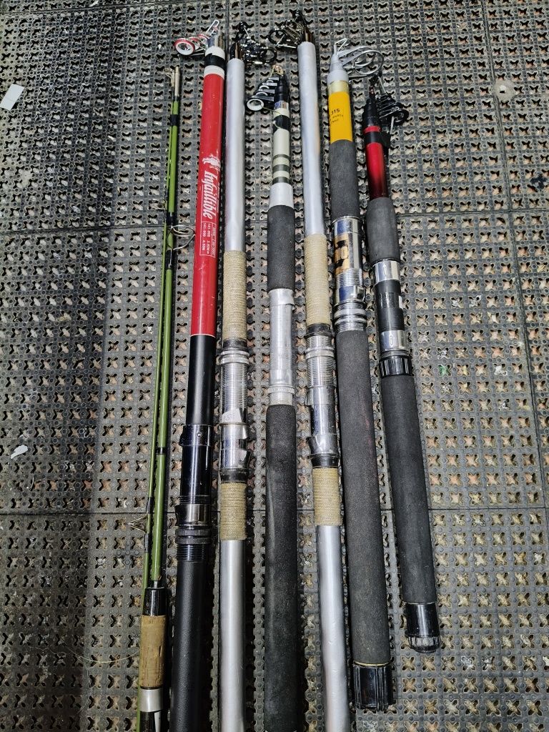 Vendo estas canas de pesca preços de 10€ a 20€