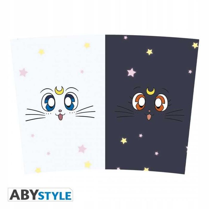 SAILOR MOON Czarodziejka Z Księżyca Kubek Podróżny LUNA & ARTEMIS 350