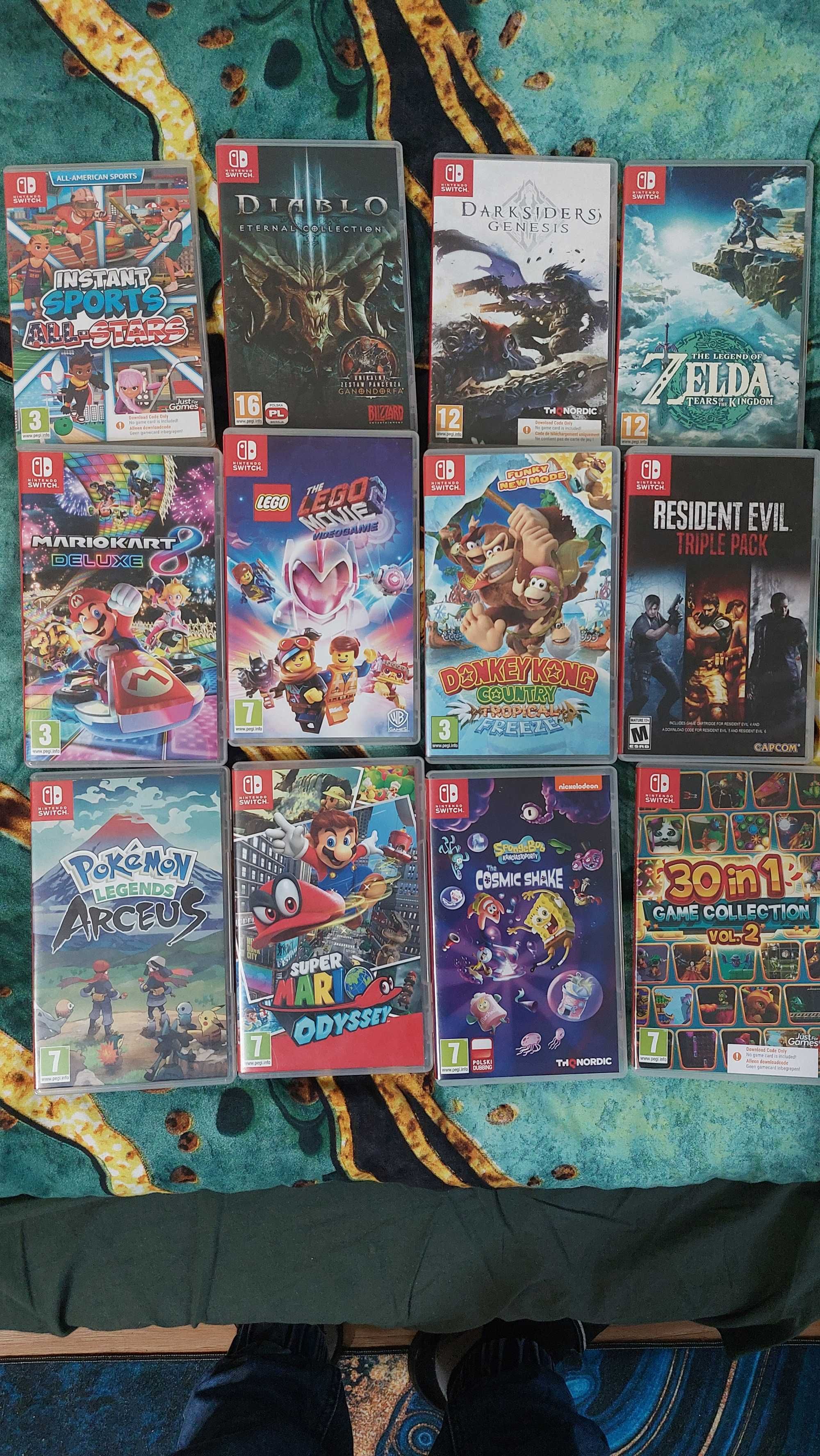 Konsola nintendo switch + 12 gier