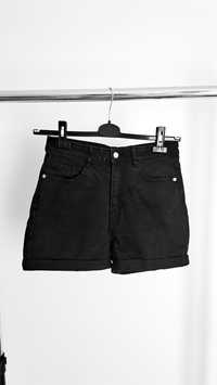 Czarne spodenki jeansowe damskie jeans lato wakacje letnie M 38 House