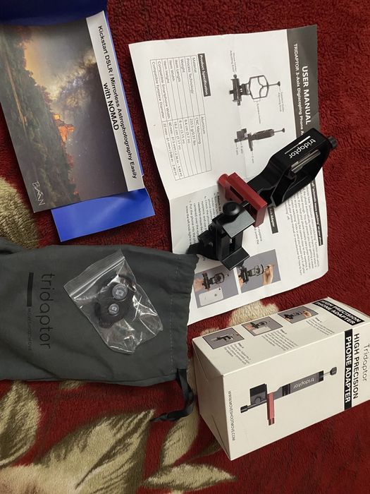 Кріплення камери телефона до телескоп, бінокль, мікроскоп