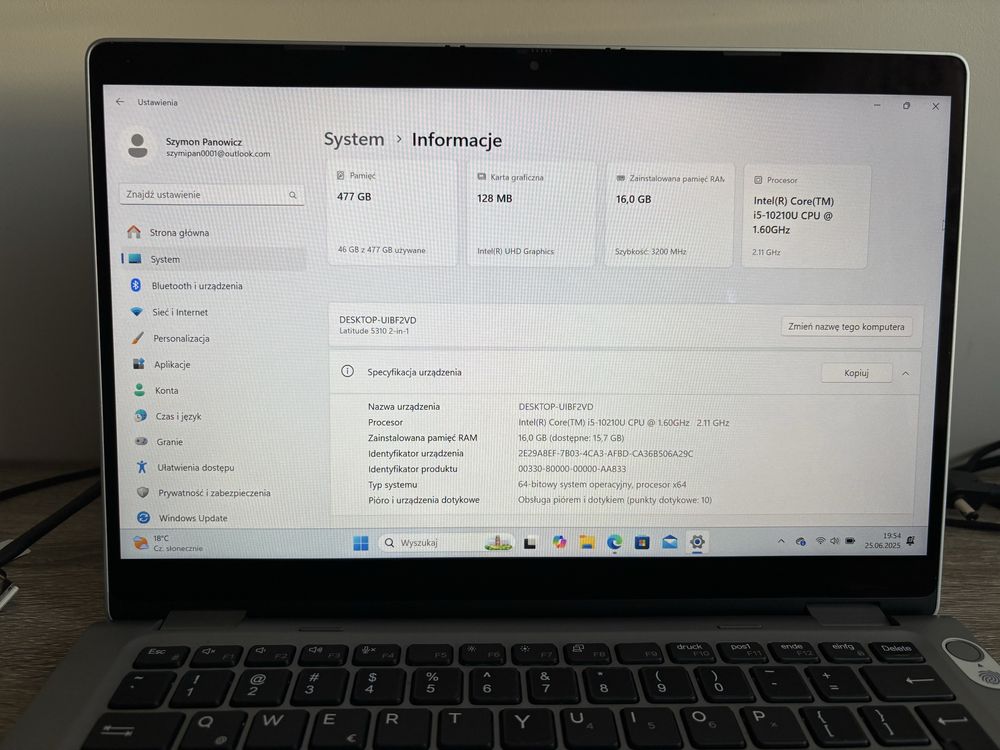 Laptop Dell Latitude 5310 2-in-1 i5 16GB RAM