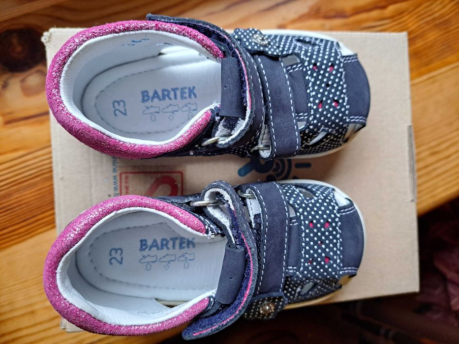 NOWE profilaktyczne letnie buty dziecięce BARTEK BABY niebieskie