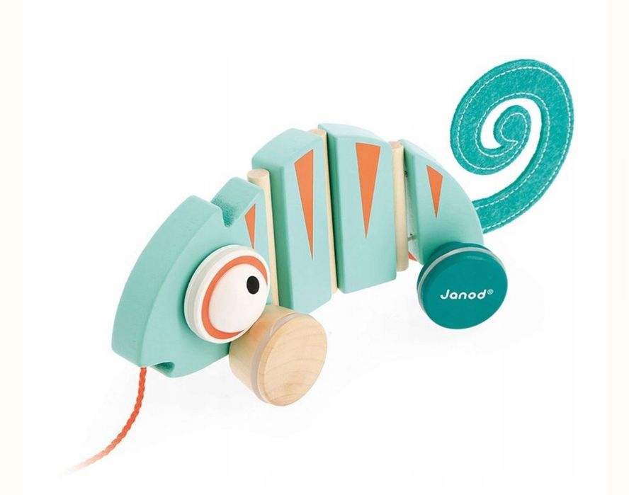 Деревяний хамелеон на тягу TROPIK 12M+ JANOD