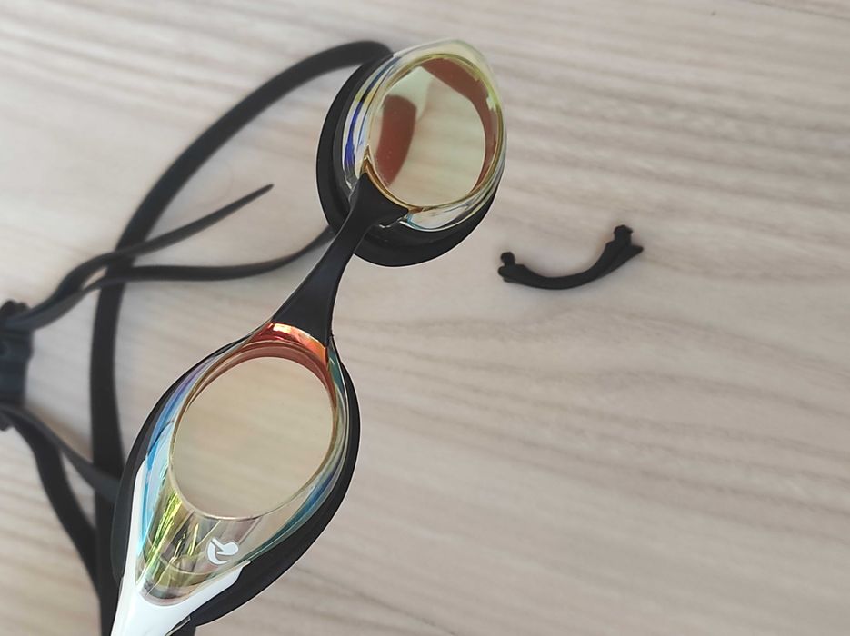 Окуляри для плавання Arena COBRA SWIPE MIRROR біло-жовто-чорні