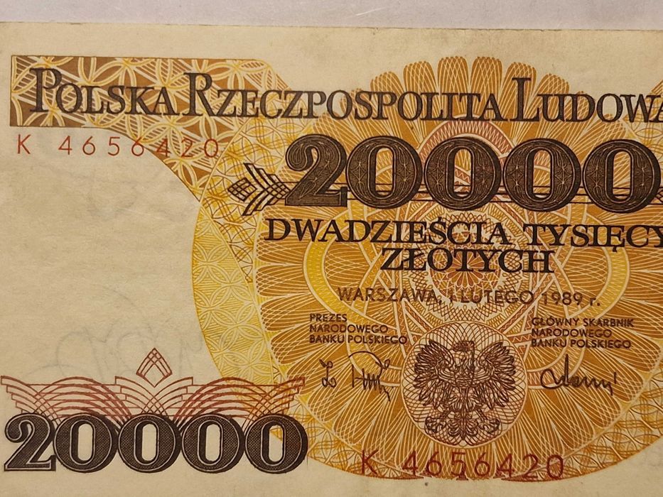 20000zł 1989r Skłodowska