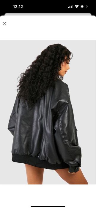 Стильна оверсайз куртка бомпер бренду Boohoo