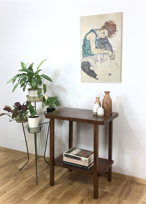 Stolik art deco vintage prl pod gramofon vinyle rtv