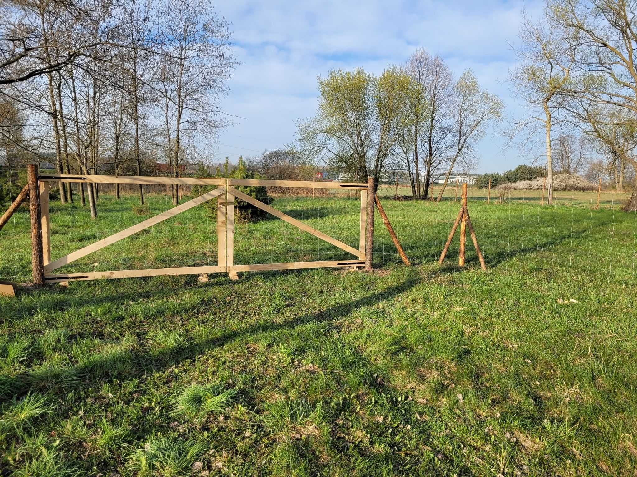 Ogrodzenia panelowe tymczasowe, budowlane z siatki leśnej 15ZŁ/mb
