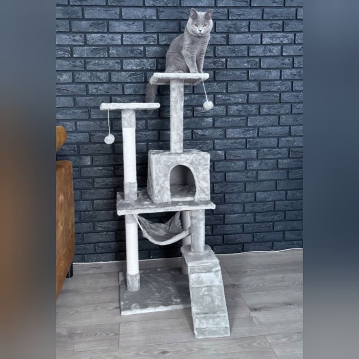 Drapak dla kota XXL szary elegancki wytrzymały stabilny