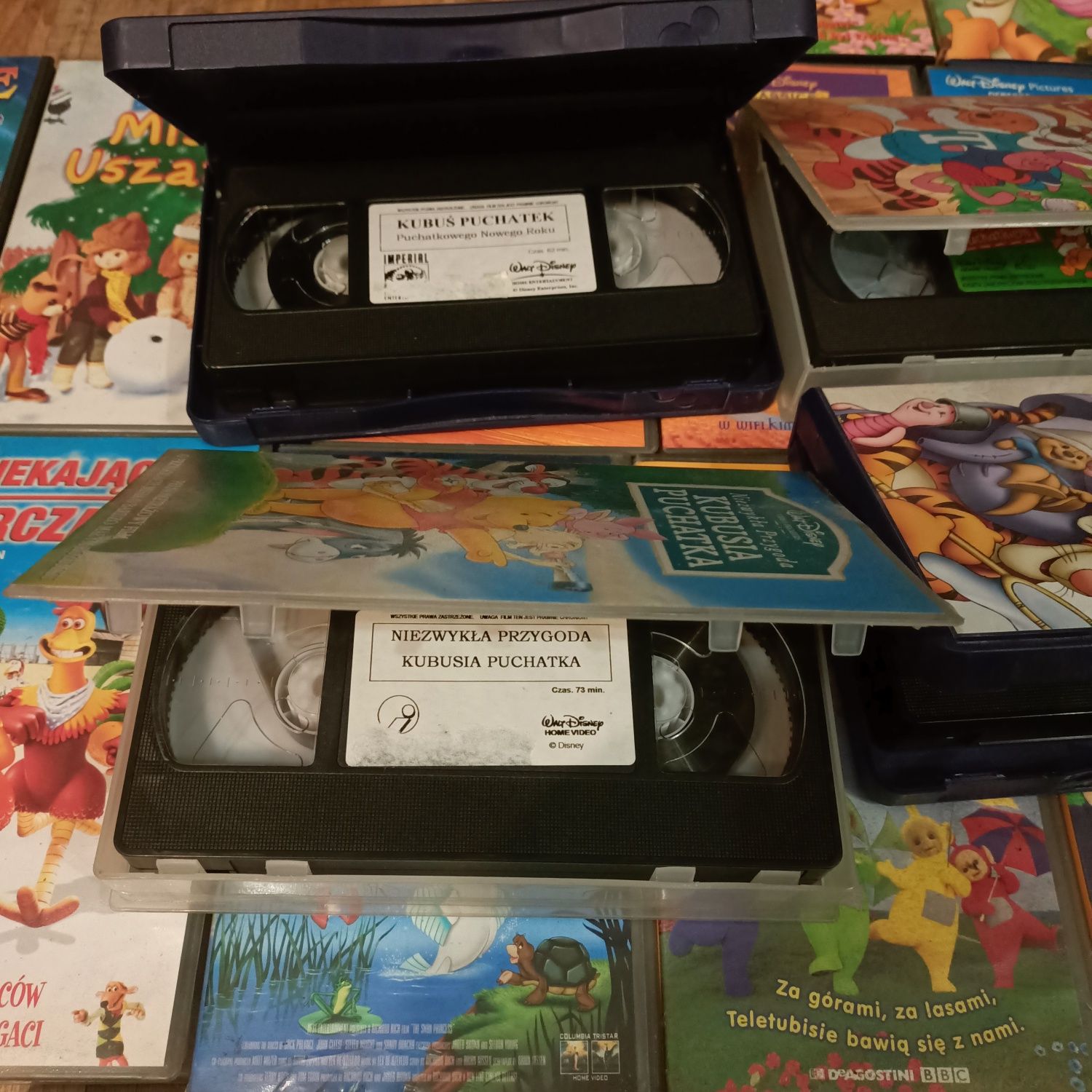 Zestaw kaset VHS kasety wideo bajki