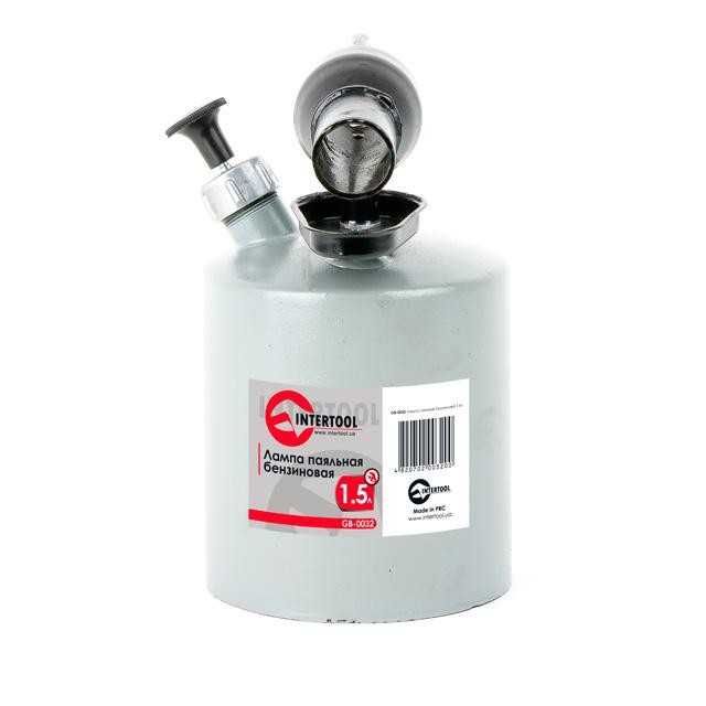 Лампа паяльная бензиновая 1.0 л, 1.5 л, 2.0 л. INTERTOOL GB-0031.