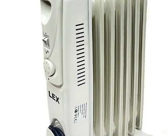 Масляний обігрівач 1500Вт LEX LXHY-15G1 економний оливний нагрівач