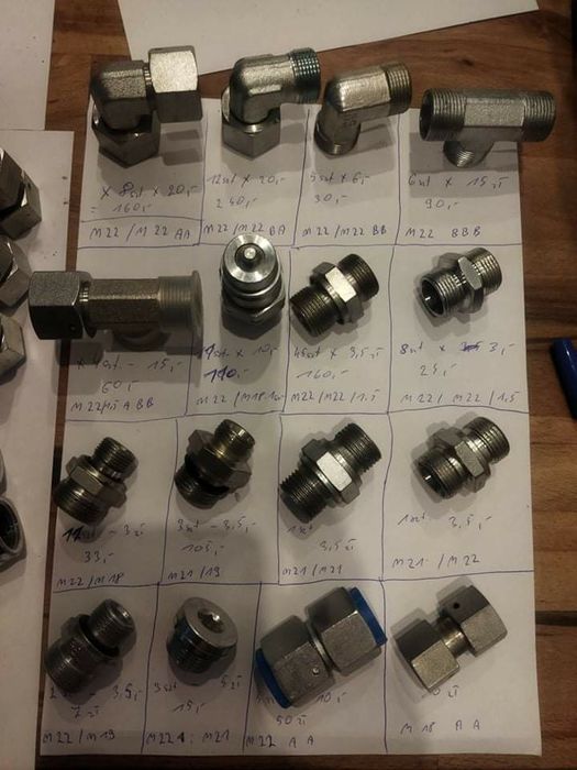 Zawór hydrauliczny końcówki , złączki