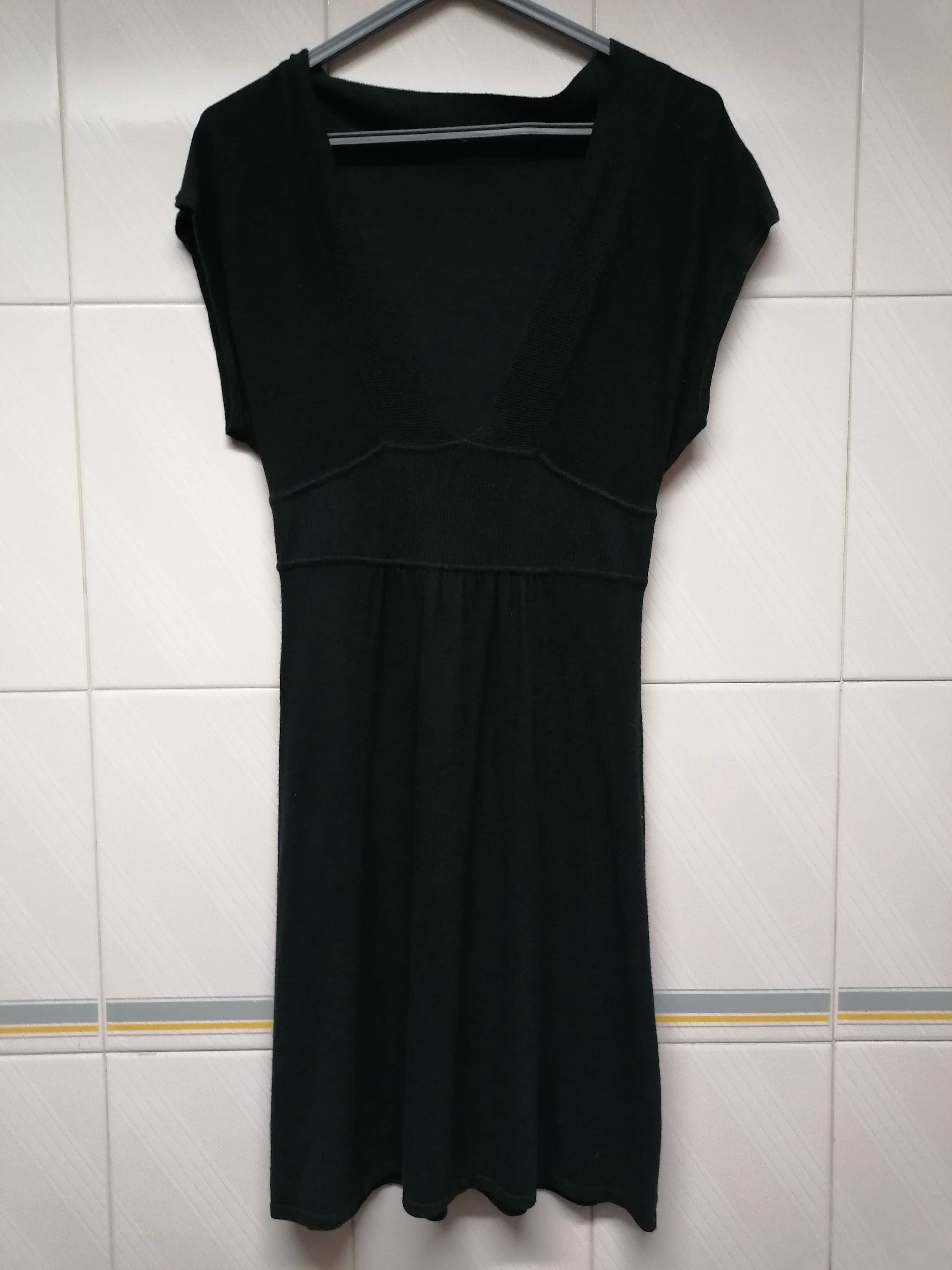 Vestido malha preto