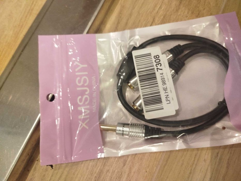 Adapter audio XMSJSIY – rozdzielacz jack 3,5 mm (1 męski → 2 żeńskie)