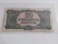 Banknot 20 złotych 1944.         23