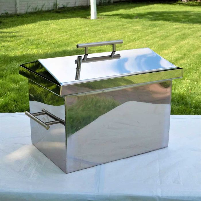 Коптильня НЕРЖАВІЙКА (AISI 430) з Гідрозатвором | Наложений платіж