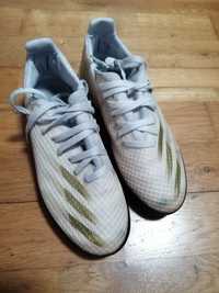 Chuteiras relvado artificial 35 Adidas X Ghosted.3, brancas