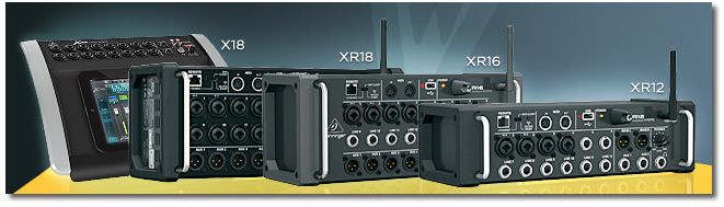Мікшерний пульт Behringer X-Air XR12, XR16, XR18, X18
