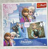 Puzzle dla dziewczyn 3in1 Frozen