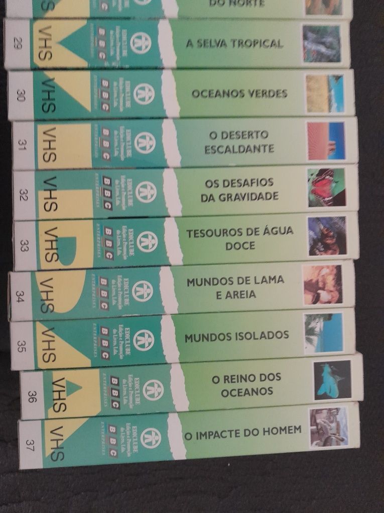 Cassetes vhs desafios da vida