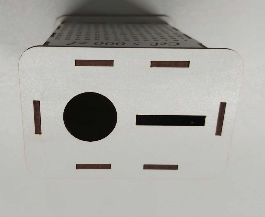 Skarbonka BIAŁA wykreślanka cel 5000 Twój tekst personalizacja 8x12x17