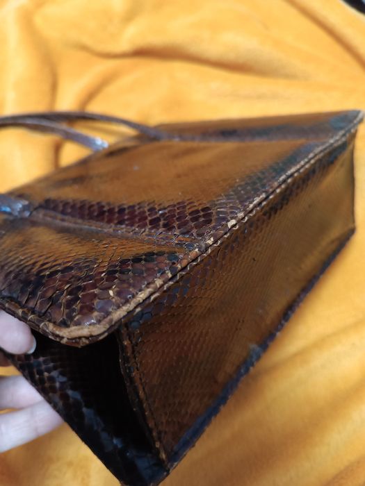 Сумочка кожа питона винтаж