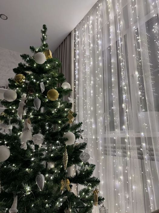 Гірлянда Роса Штора “Хвойна Лапа”