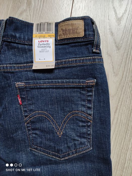 Nowe z metką oryginalne Levi's spodnie jeansowe dżinsy wysoki stan