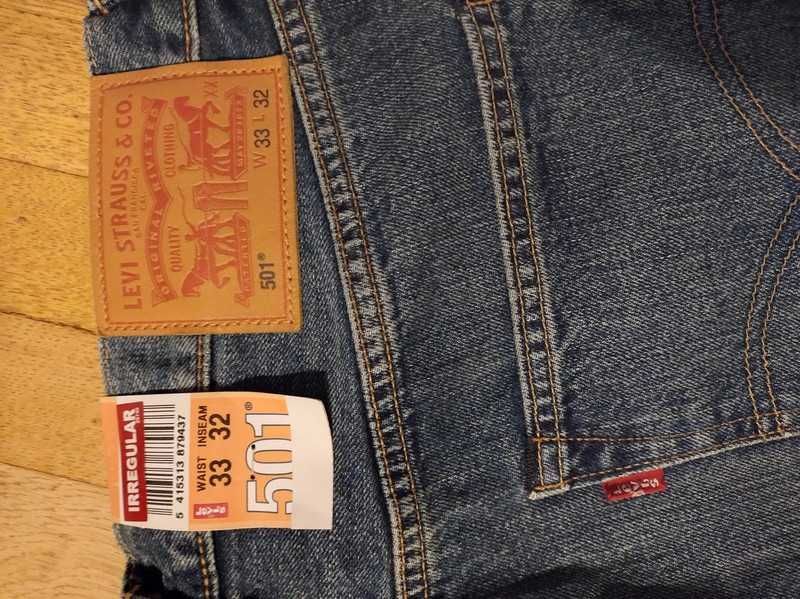 Spodnie damskie Levi Strauss 501 oryginalny nowe z metką