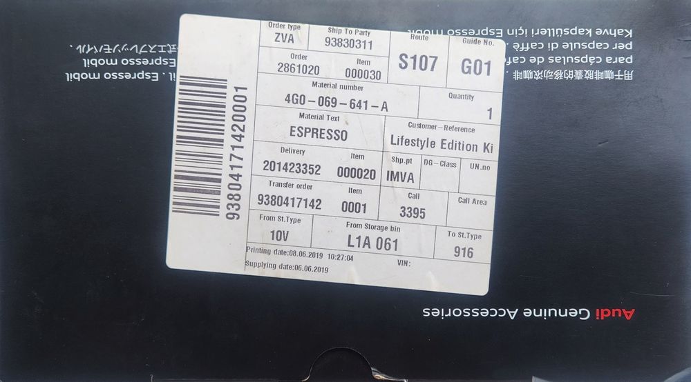 Mobilny  Ekspres do  KAWY firma AUDI